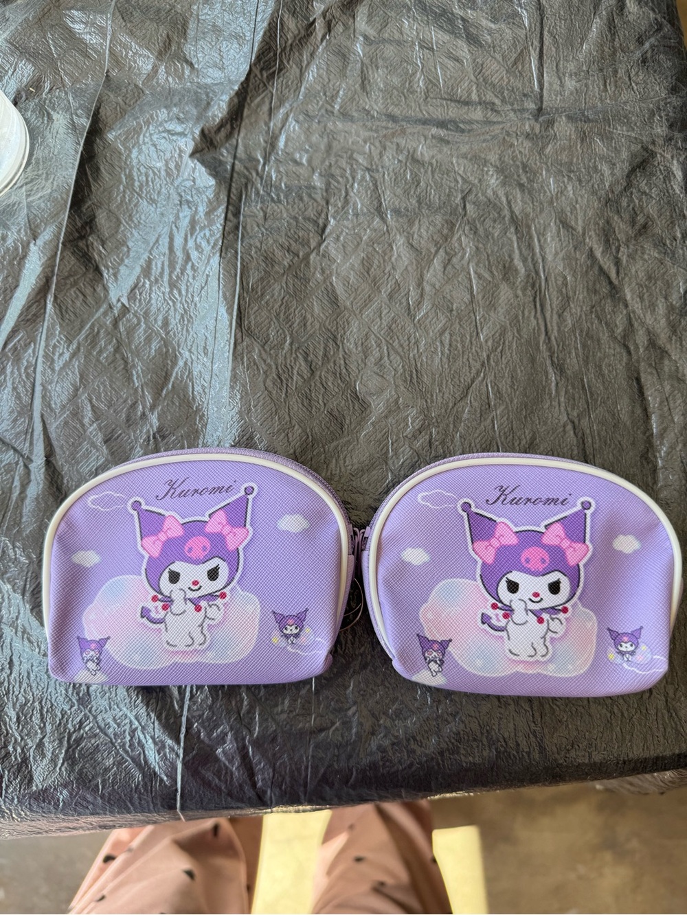 Kuromi Lavender Coin Pouch Set